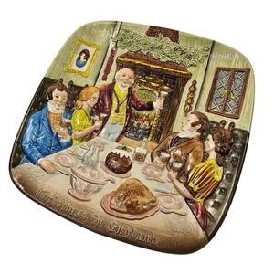 VTG Beswick Royal Doulton England Collectors Plate Christmas 1972 *Flawed*